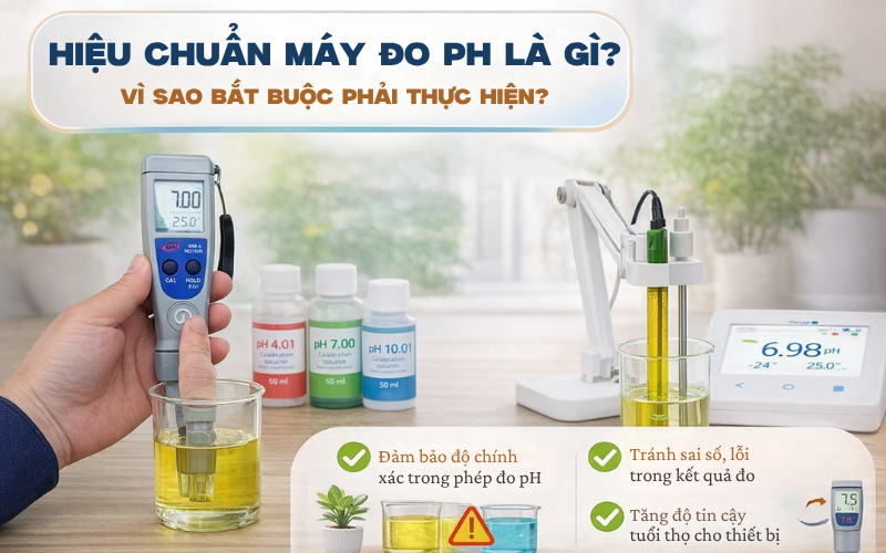 Hiệu chuẩn máy đo pH là gì? Vì sao bắt buộc phải thực hiện