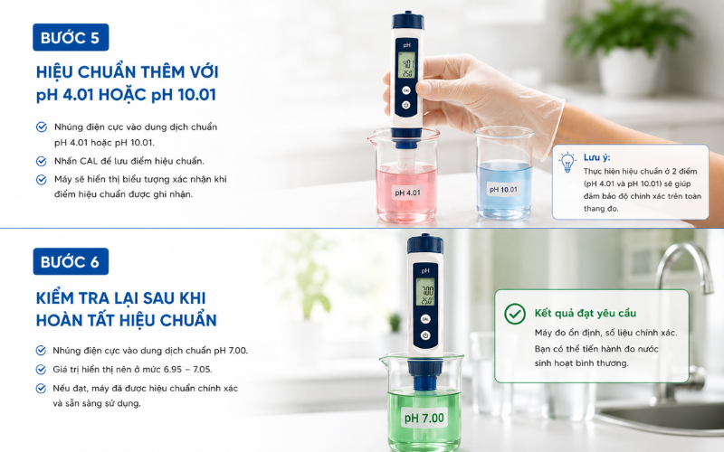 Kiểm tra lại sau khi hoàn tất hiệu chuẩn