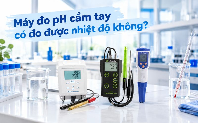 Máy đo pH cầm tay có đo được nhiệt độ không?