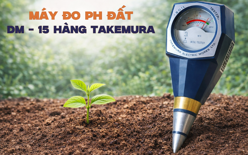 Máy đo pH đất DM-15 hãng Takemura