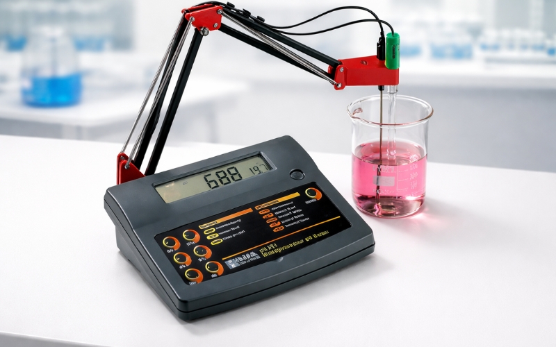 Máy đo pH/nhiệt độ để bàn HI221