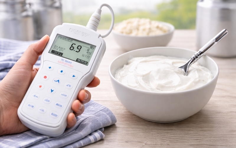 Máy đo ph nhiệt độ trong sữa chua HI98164