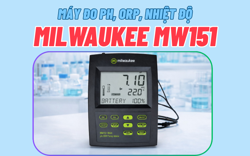 Máy đo pH, ORP, nhiệt độ để bàn Milwaukee MW151