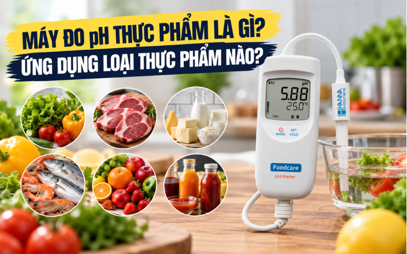 Máy đo pH thực phẩm là gì? Ứng dụng loại thực phẩm nào