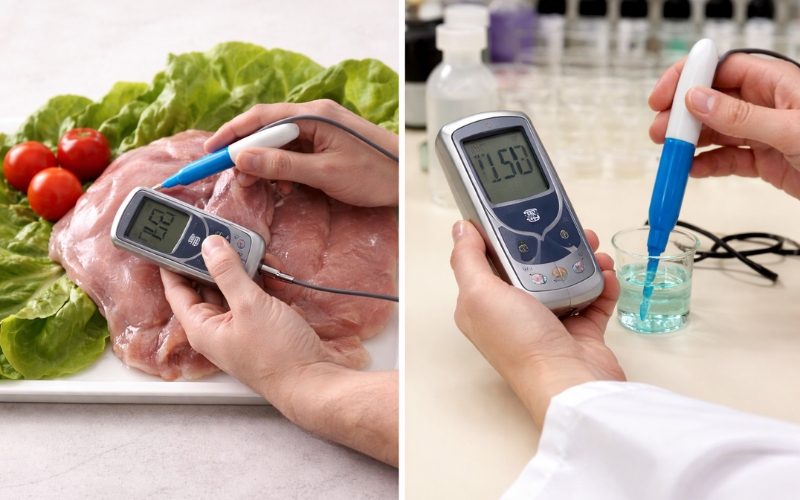 Máy đo pH trong thực phẩm EBRO PHT 810