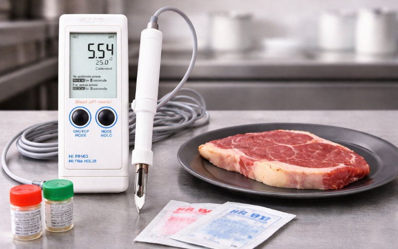 Máy đo pH/nhiệt độ cầm tay Hanna HI99163