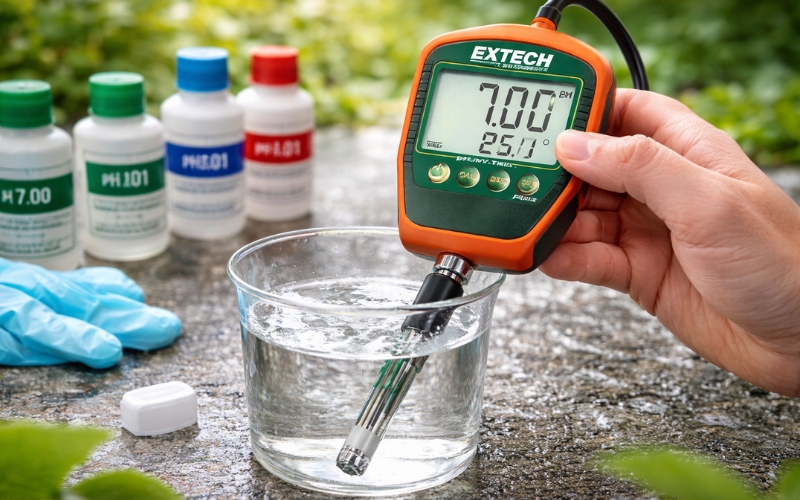 Máy đo pH với thanh điện cực EXTECH pH220-S