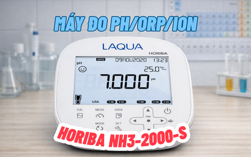 Máy đo ph/orp/ion để bàn Horiba NH3-2000-S  