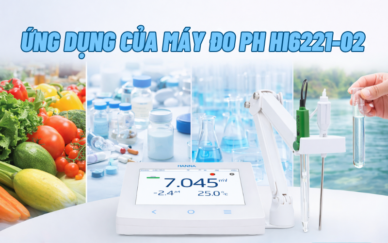 Máy đo PH/ORP/Nhiệt độ để bàn HI6221-02
