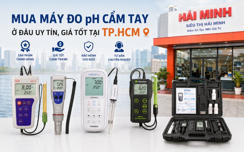 Mua máy đo pH cầm tay ở đâu uy tín, giá tốt tại TP.HCM