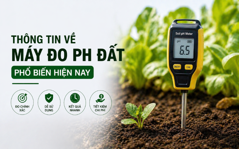 Thông tin về máy đo ph đất phổ biến hiện nay