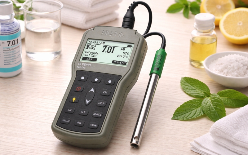 Tính ưu việt của máy đo pH cầm tay Hanna Hi98190