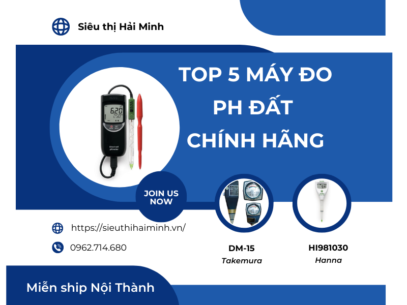 Top 5 máy đo pH đất chính hãng 100% -  Đánh giá từ người tiêu dùng