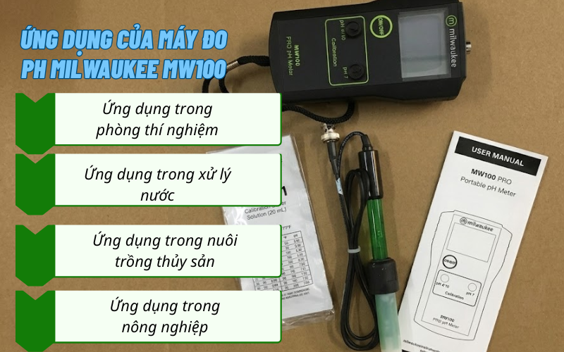 Ứng dụng của máy đo pH Milwaukee MW100 trong thực tế