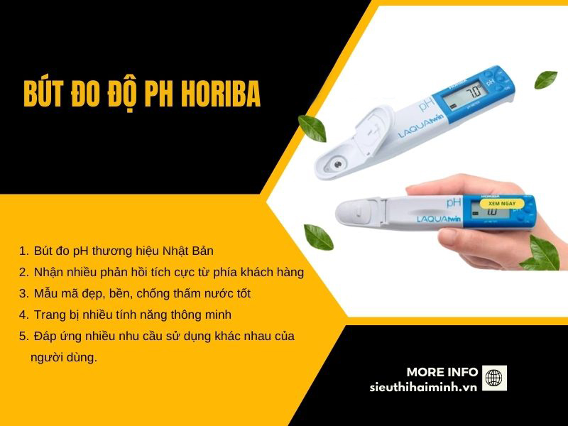 ưu điểm của Bút đo độ pH Horiba