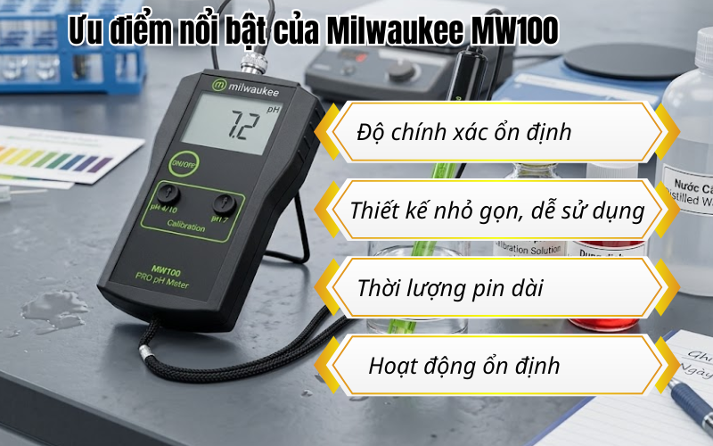 Ưu điểm nổi bật của Milwaukee MW100
