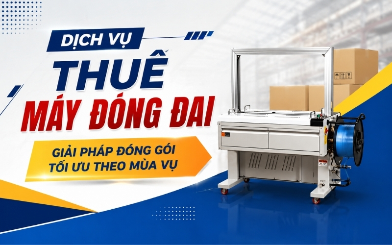 Dịch vụ thuê máy đóng đai giải pháp đóng gói tối ưu theo mùa vụ