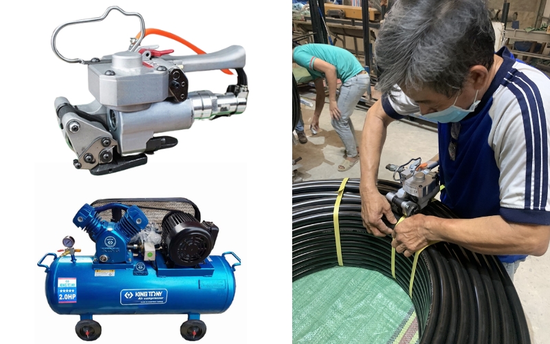 Máy đóng đai khí nén là gì?