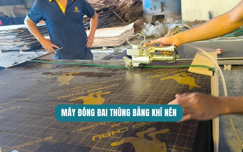 Máy đóng đai thùng bằng khí nén
