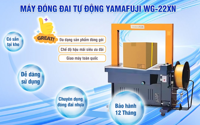 Máy đóng đai tự động Yamafuji WG-22XN