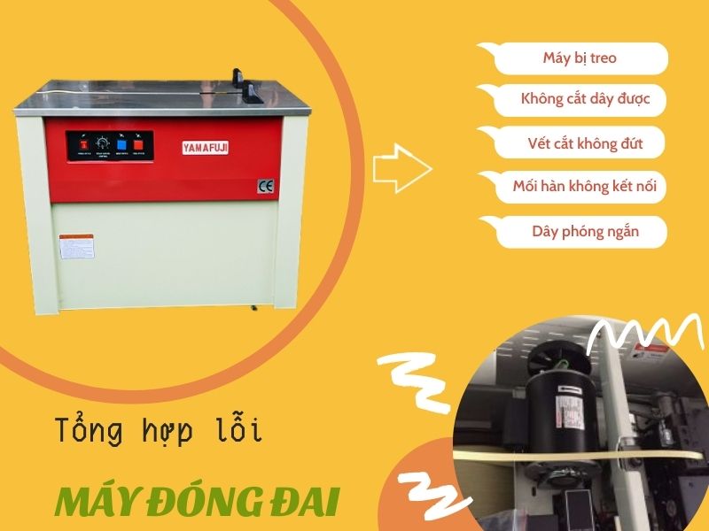 lỗi thường gặp ở máy đóng đai