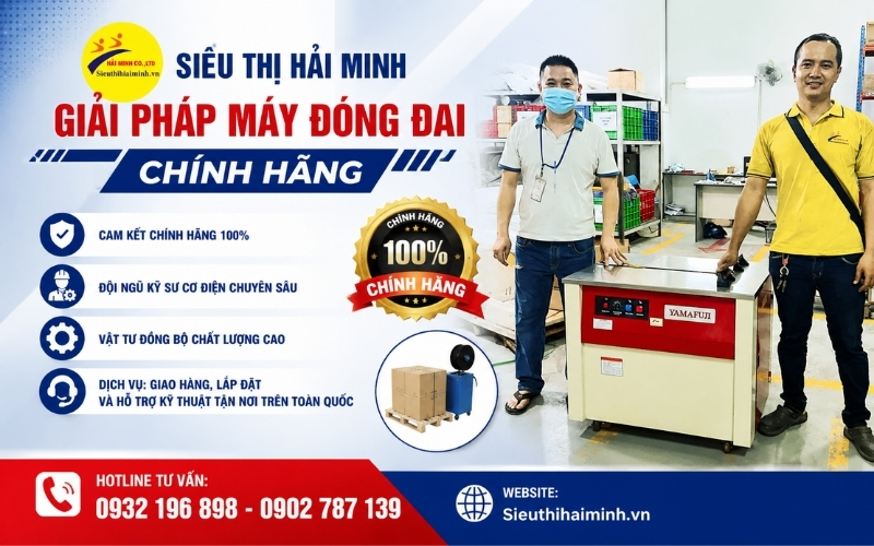 Siêu thị Hải Minh – Giải pháp máy đóng đai chính hãng