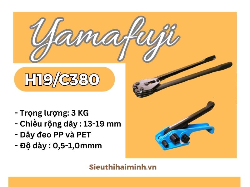 Bộ dụng cụ xiết kẹp đai nhựa Yamafuji H19/C380