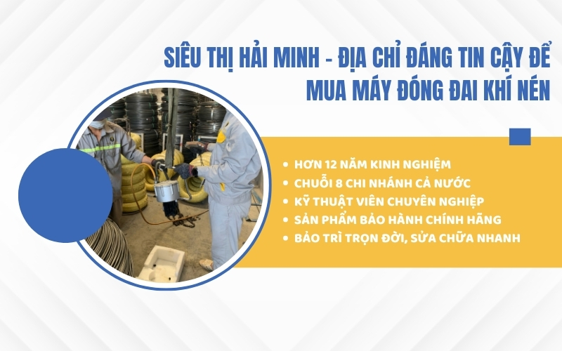 Địa chỉ đáng tin cậy để mua máy đóng đai khí nén