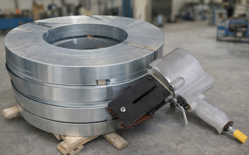 Máy đai thép dùng khí nén