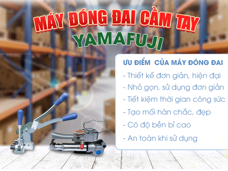 ưu điểm của máy đóng đai cầm tay