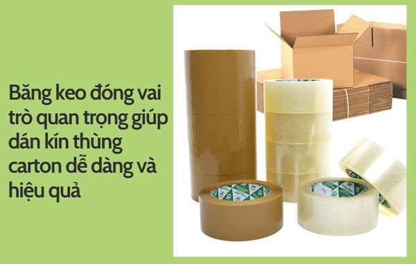 Các loại băng keo phổ biến thường dùng cho máy dán thùng carton 