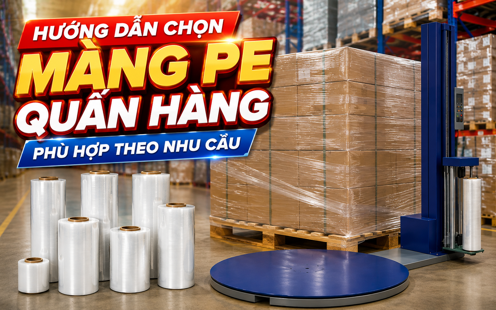 Hướng dẫn chọn màng PE quấn hàng phù hợp