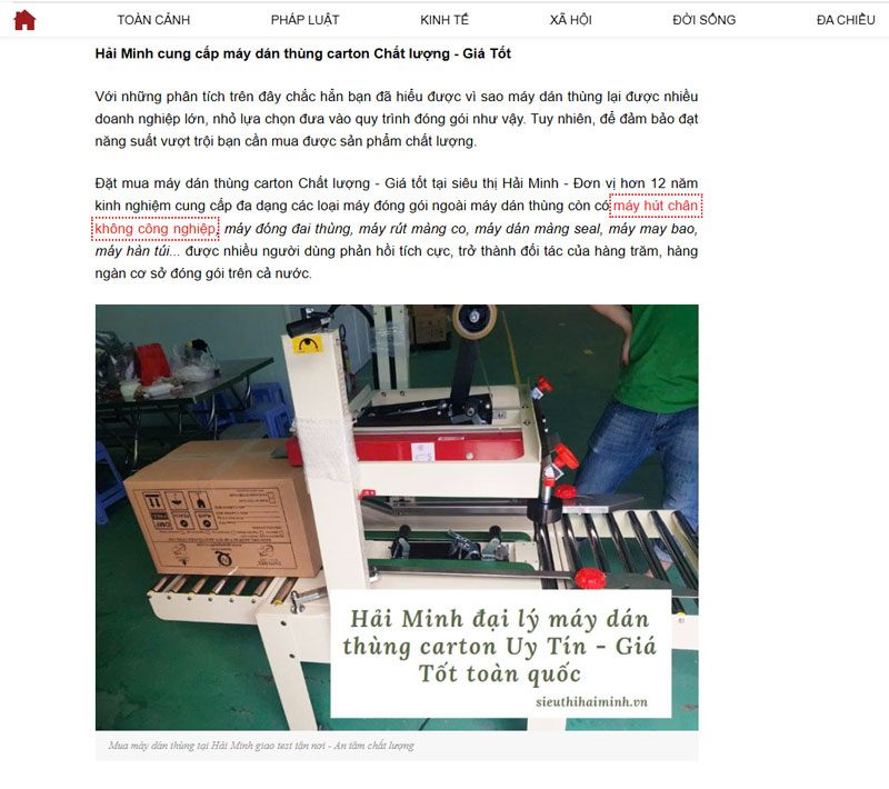 Hải Minh cung cấp máy dán thùng carton Chất lượng - Giá Tốt