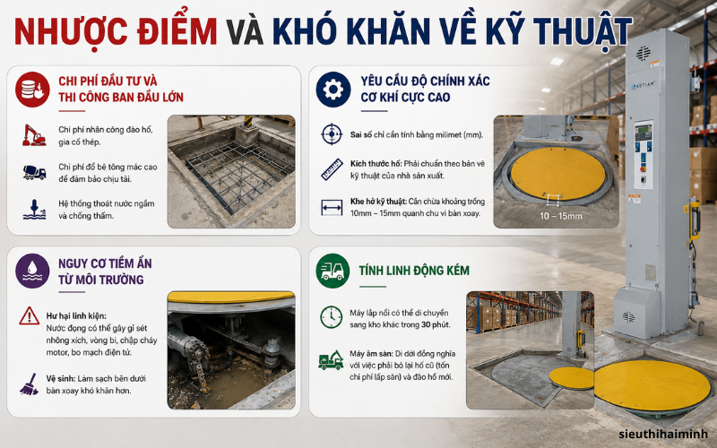 Nhược điểm và khó khăn về kỹ thuật