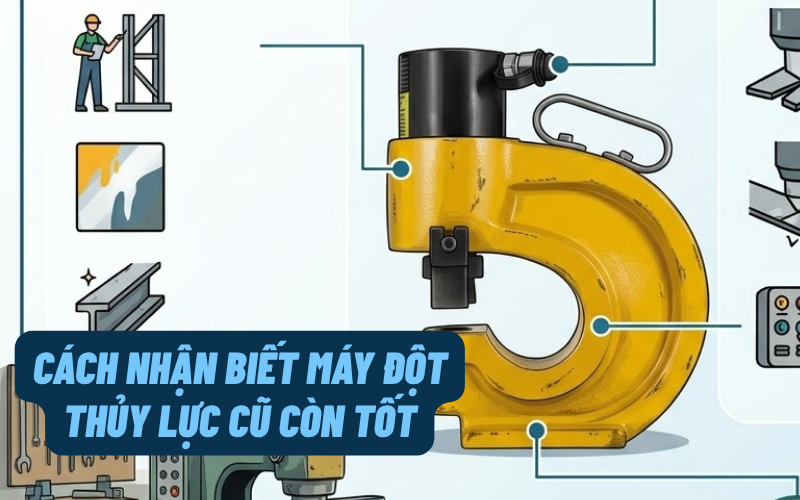 Cách nhận biết máy đột thủy lực cũ còn tốt