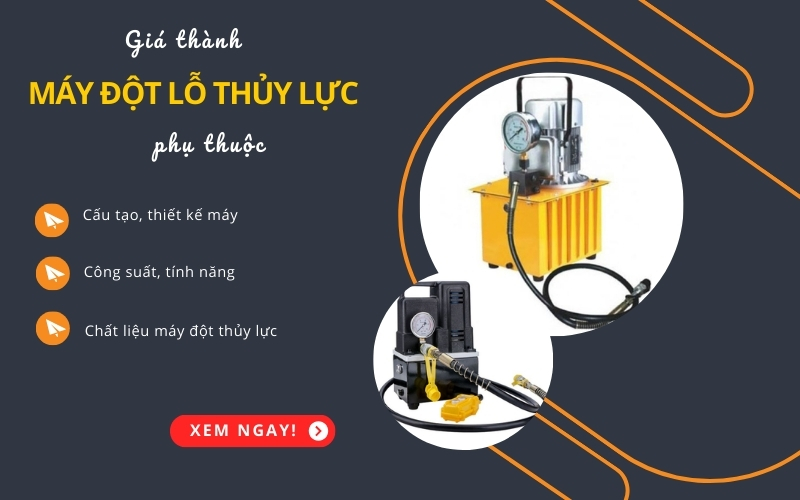 giá thành máy đột lỗ phụ thuộc yếu tố nào