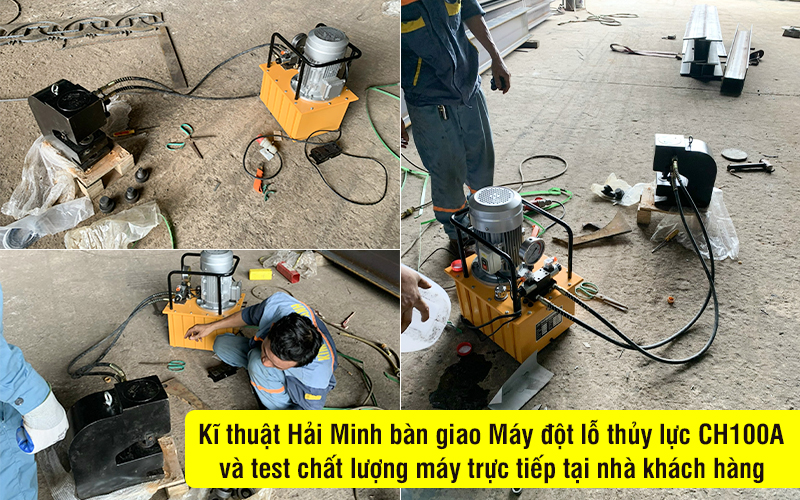 Kĩ thuật bàn giao Máy đột lỗ thủy lực CH100A (Đầu đột)