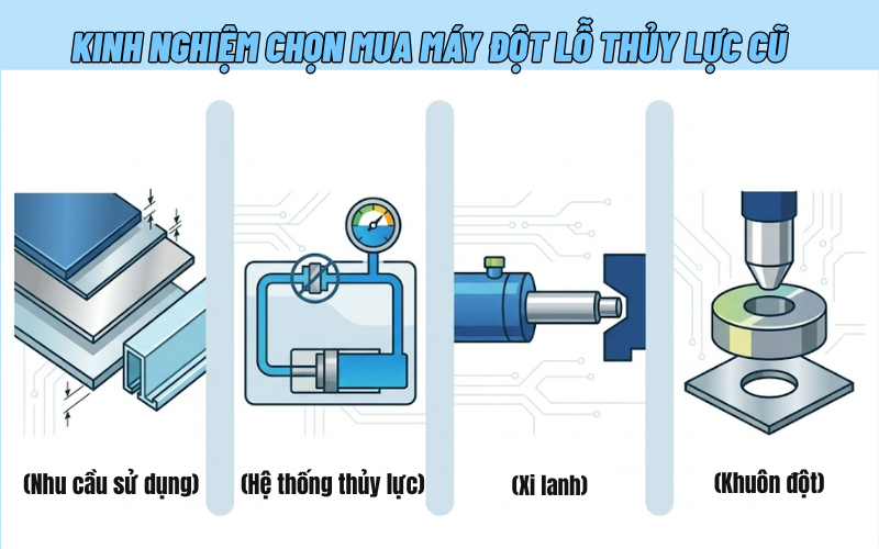 Kinh nghiệm chọn mua máy đột lỗ thủy lực cũ