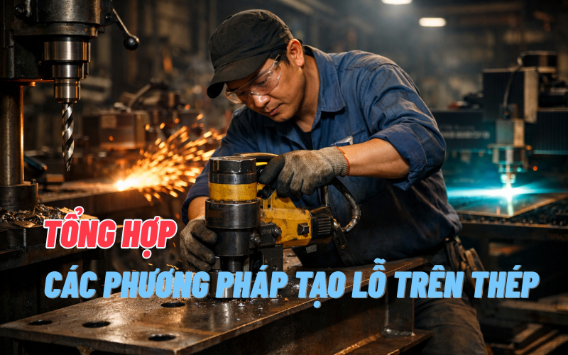 Tổng hợp các phương pháp tạo lỗ trên thép được ưa chuộng nhất 
