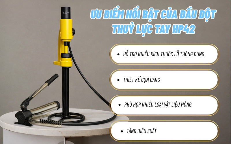 Đầu Đột Thuỷ Lực Tay HP42