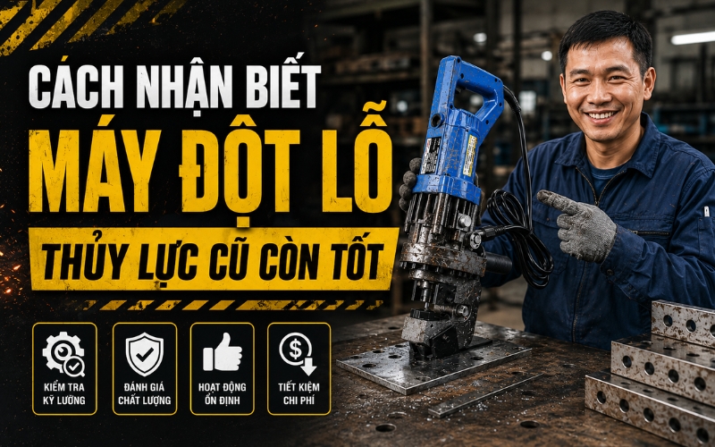 Cách nhận biết máy đột lỗ thủy lực cũ còn tốt