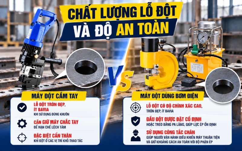 Chất lượng lỗ đột và độ an toàn
