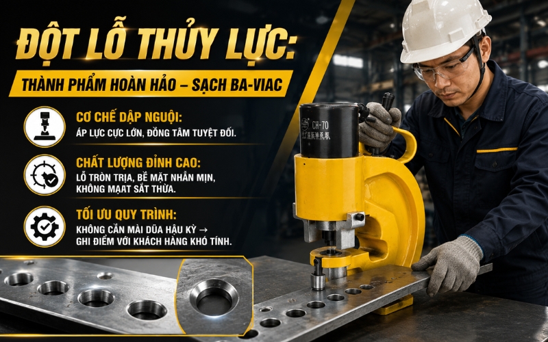 Chất lượng thành phẩm hoàn hảo, không ba-via