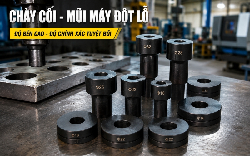 Chày đột dùng cho khuôn đột dập kim loại