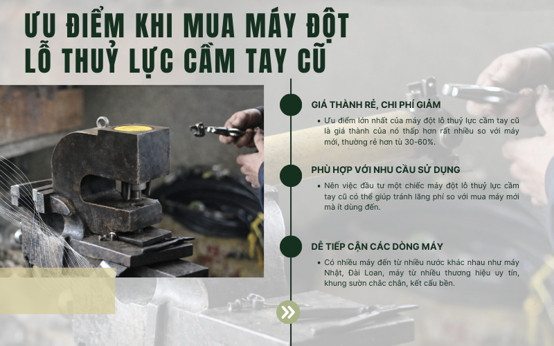 Có nên mua máy đột lỗ thuỷ lực cầm tay cũ không?