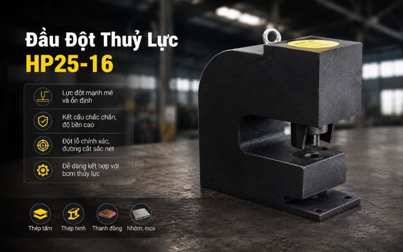Đầu đột thuỷ lực HP25-16