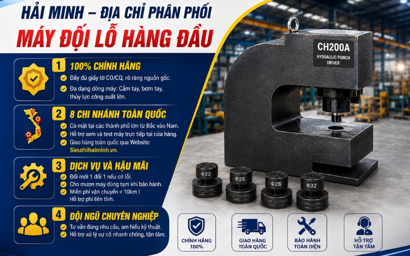Hải Minh – địa chỉ phân phối máy độ lỗ hàng đầu