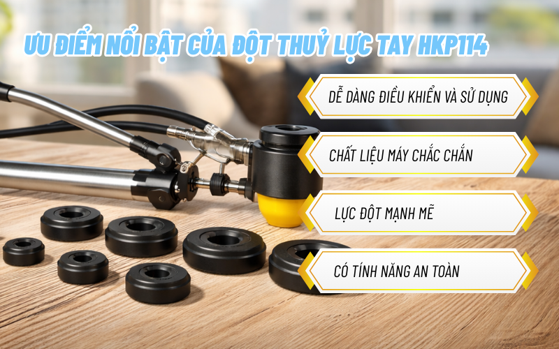 Đột Thuỷ Lực Tay HKP114