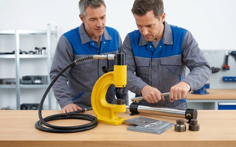 Hướng dẫn sử dụng máy đột thủy lực HM-HP35