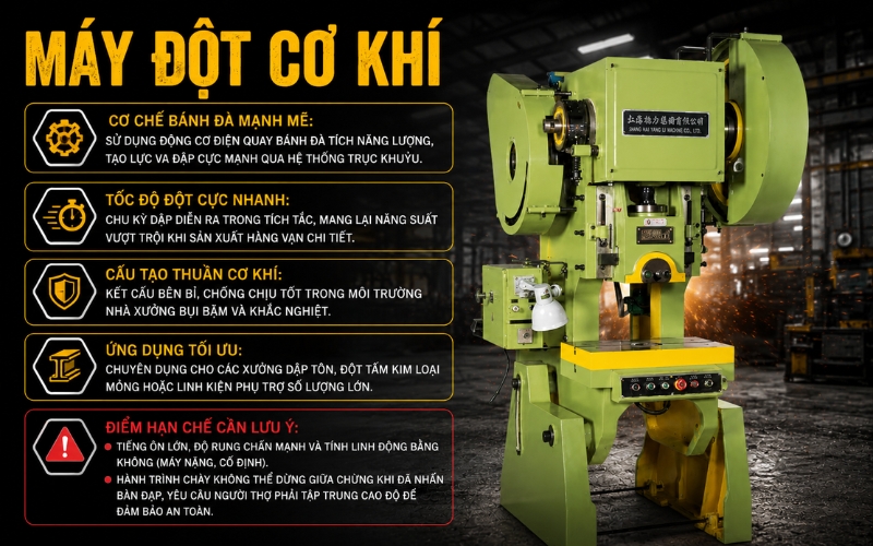 Máy đột cơ truyền thống